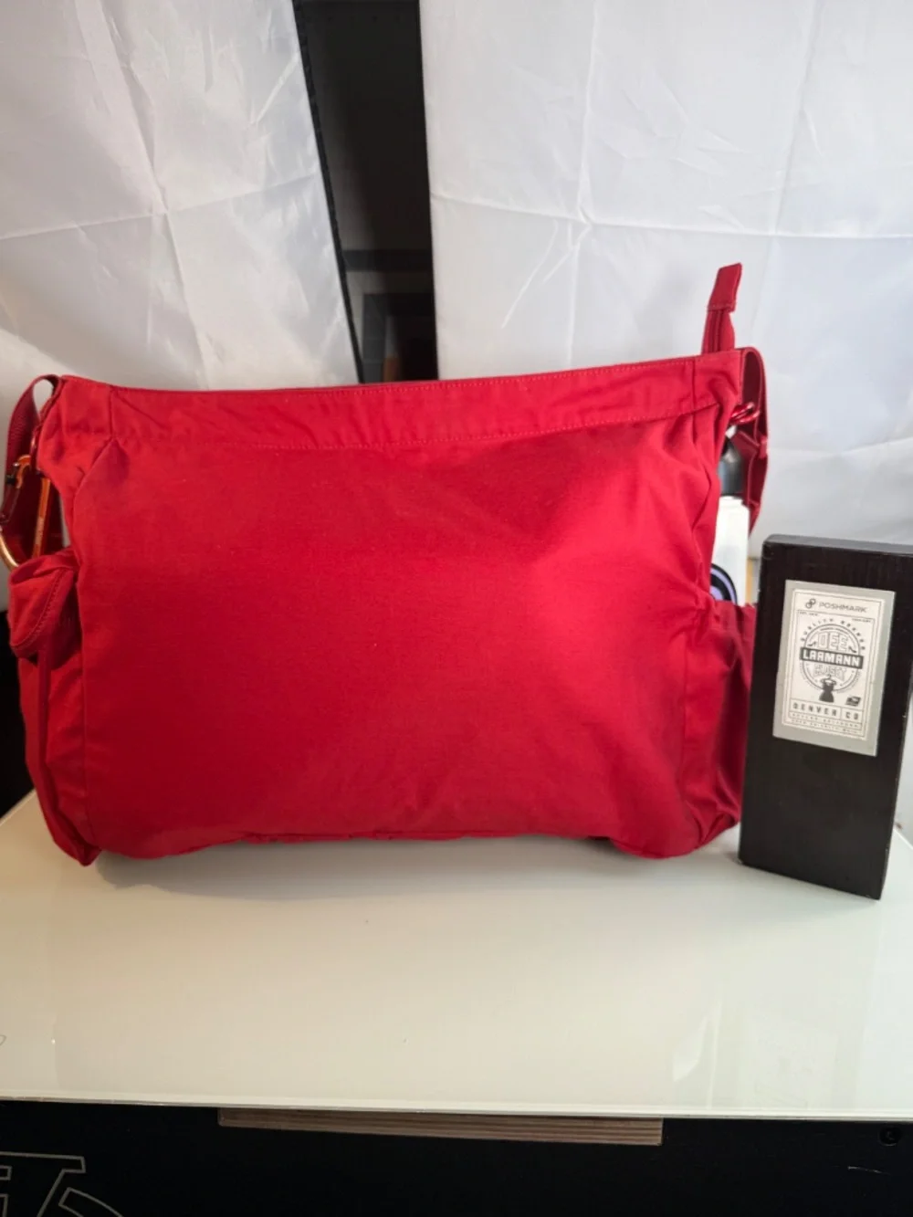 SUPREME® | FIELD MESSENGER BAG | RED with WHITE LOGOS